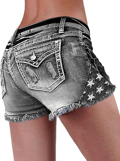 Shorts Denim Frayed - 【HME】Celana Jeans | Tampilkan sisi edgy