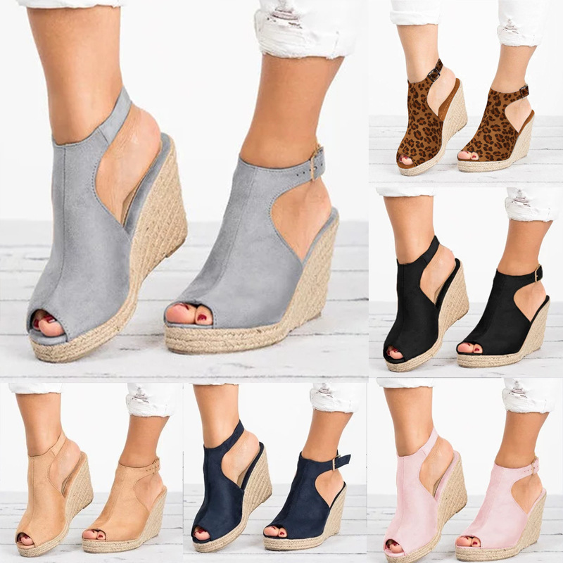 Wedge Espadrille Women - Sandal bertumit untuk wanita musim panas