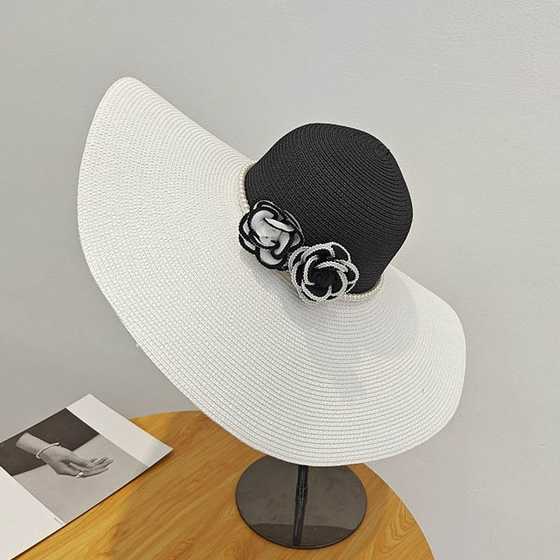Hat Floppy Wide - Topi musim panas tepi lebar dua