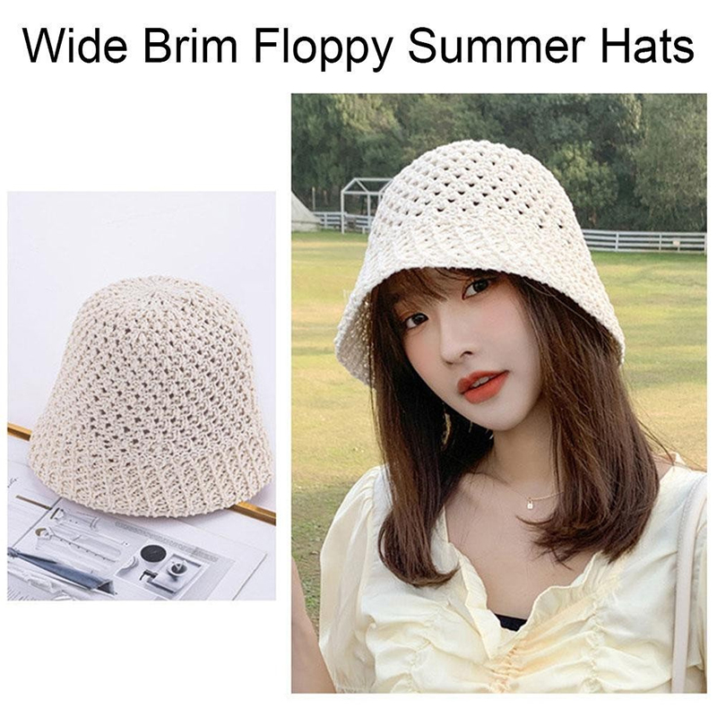 Hat Floppy Wide - Topi Matahari Wanita Model Lebar, Topi