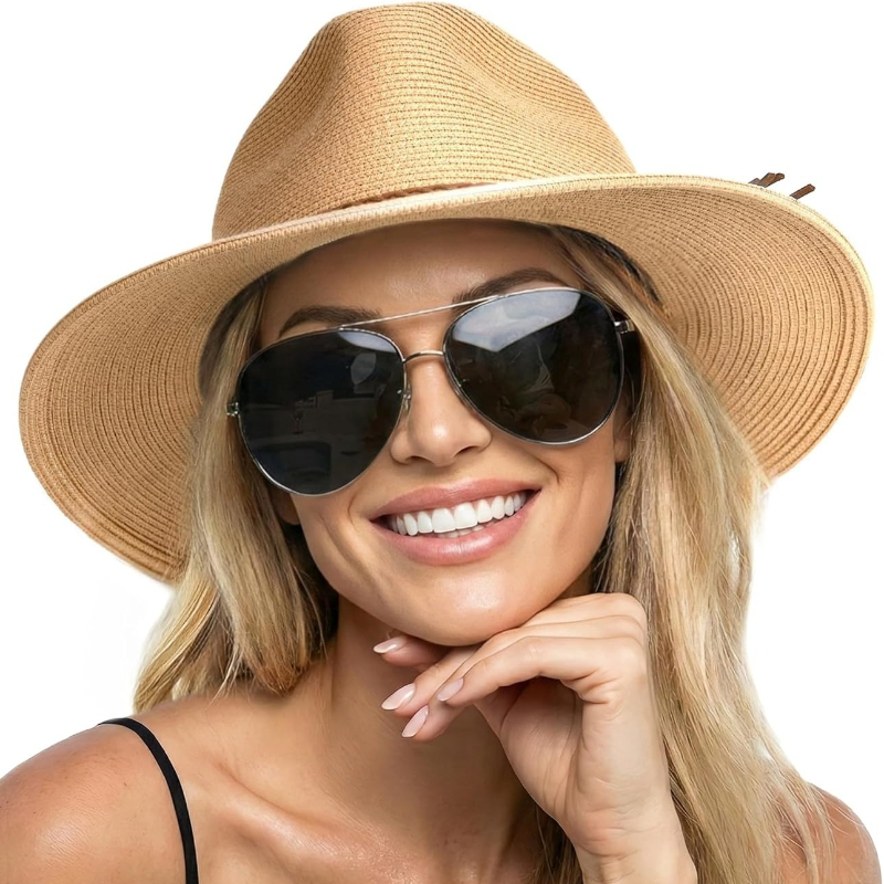Hat Floppy Wide - 1 Buah Topi Pantai Jerami Musim
