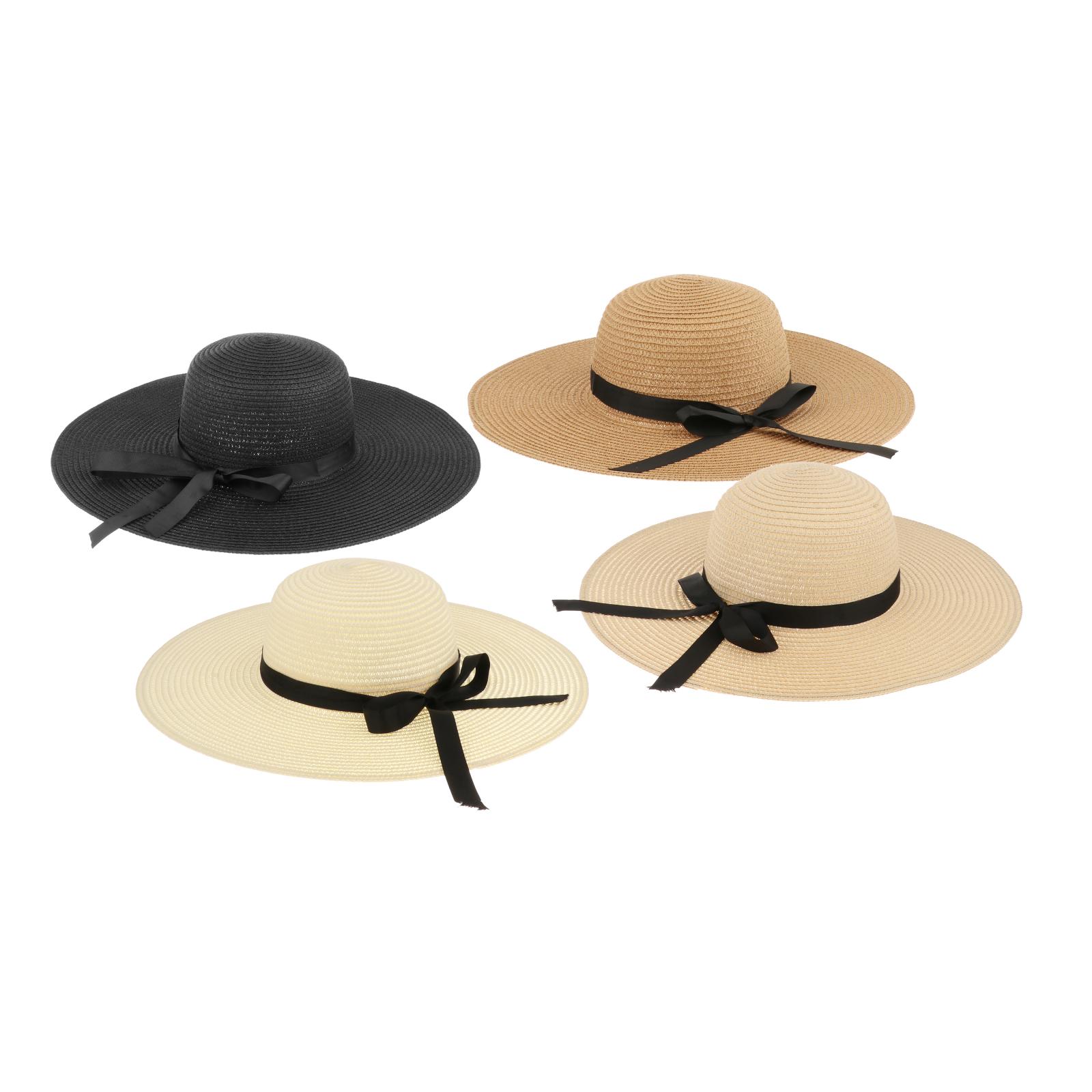 Hat Floppy Wide - Topi Jerami Wanita untuk Musim Panas,