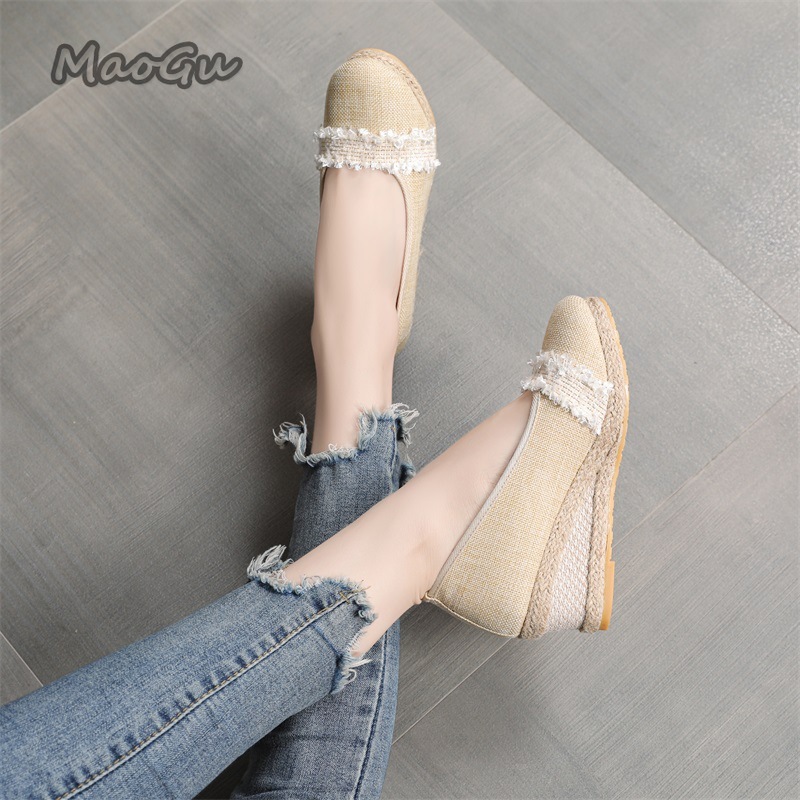 Sepatu Wedges Espadrille Wanit - Wedge Espadrille Women ulasan dan harga