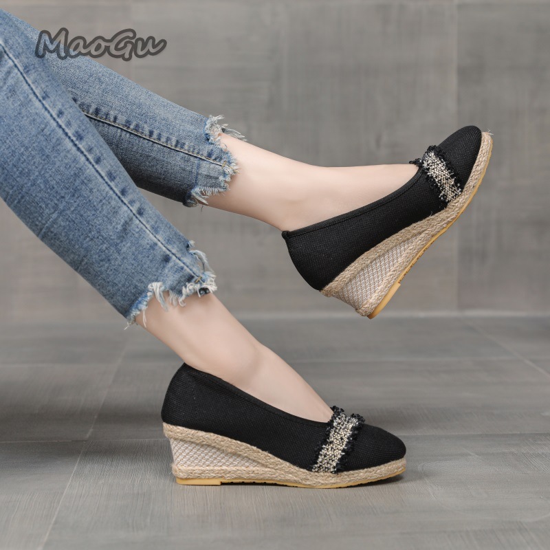 Sepatu Wedges Espadrille Wanit - Wedge Espadrille Women ulasan dan harga