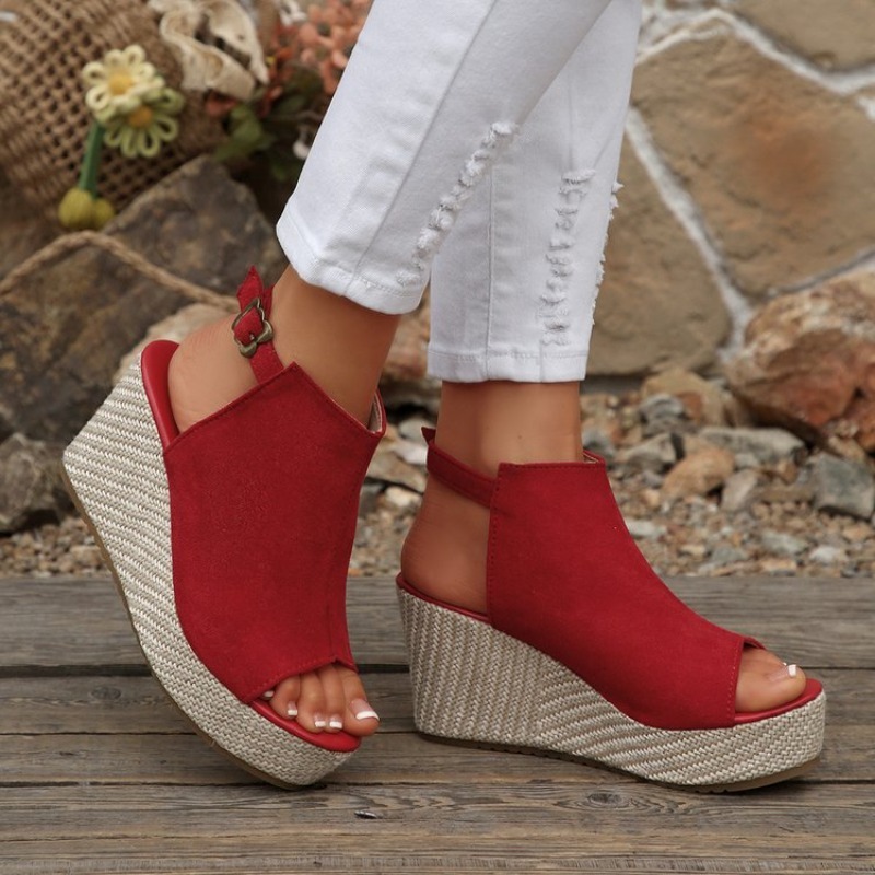 Sandal Wanita Musim Panas Plat - Wedge Espadrille Women ulasan dan harga