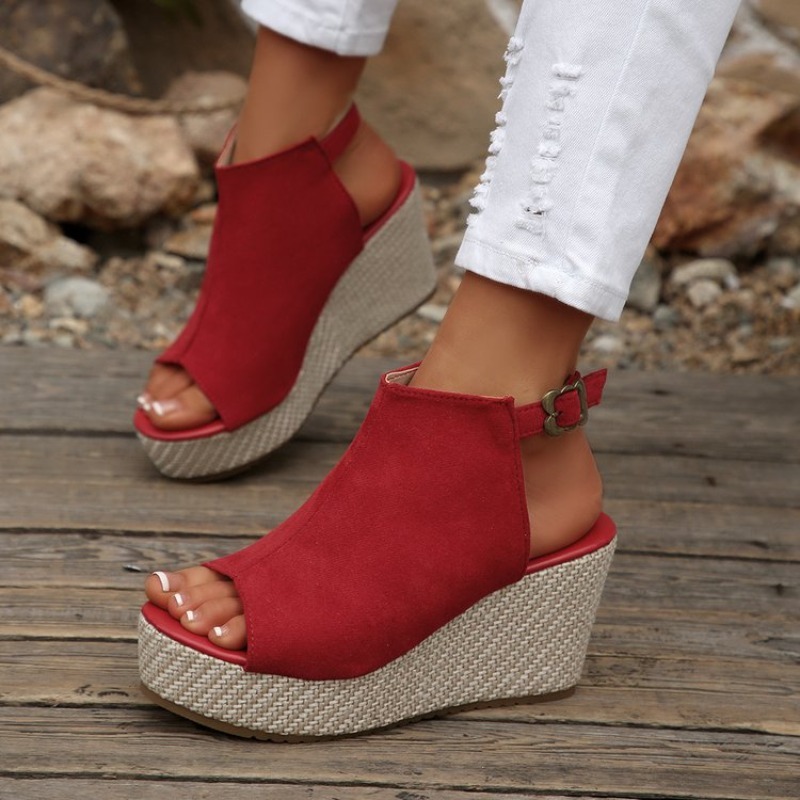Sandal Wanita Musim Panas Plat - Wedge Espadrille Women ulasan dan harga