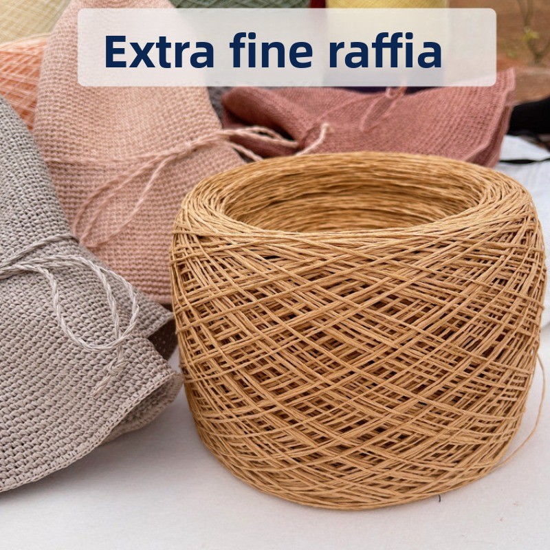 Benang Rafia Kertas Tipis 250g - Crochet Bag Raffia ulasan dan harga