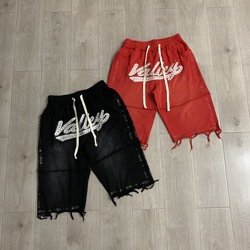 Celana Pendek Kasual Pria VALL - Shorts Denim Frayed ulasan dan harga