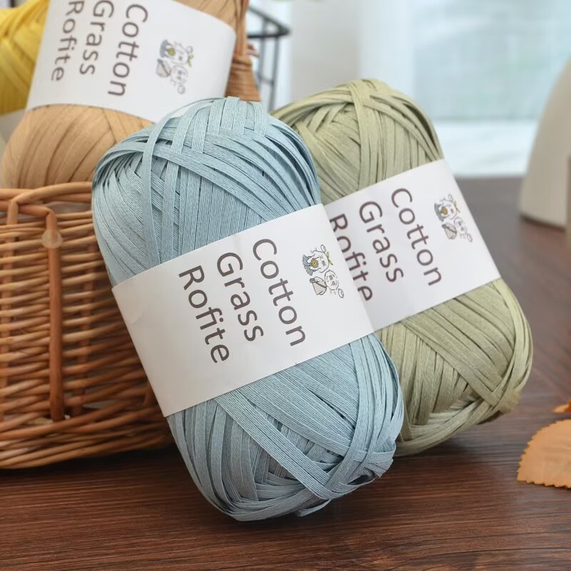 Benang Rajut Pita Datar dari B - Crochet Bag Raffia ulasan dan harga