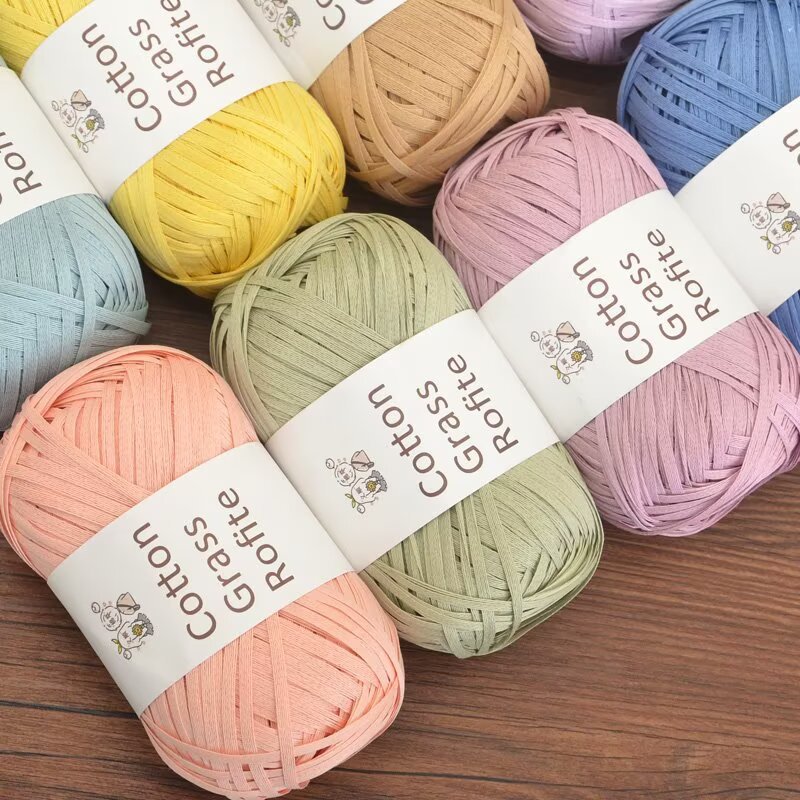 Benang Rajut Pita Datar dari B - Crochet Bag Raffia ulasan dan harga