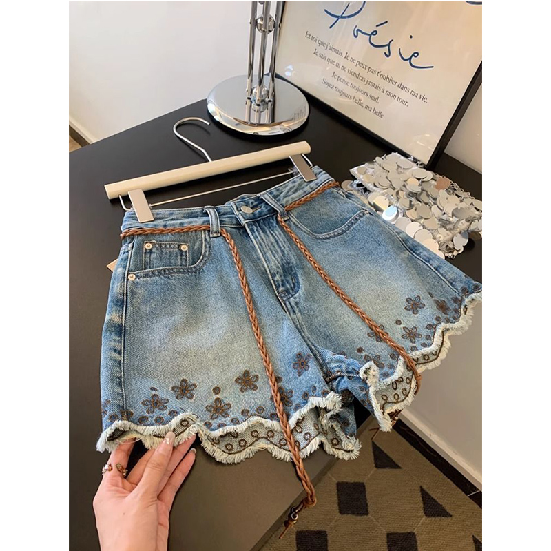 Celana Pendek Denim Vintage Wa - Shorts Denim Frayed ulasan dan harga