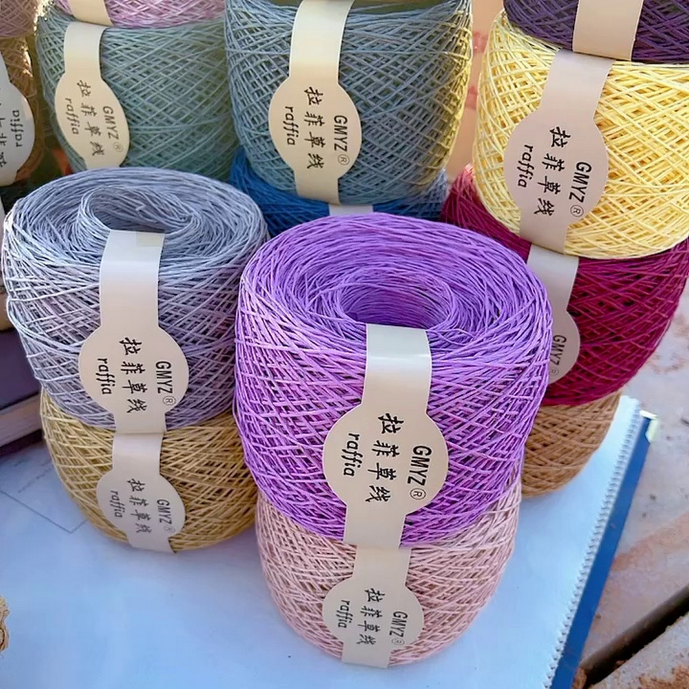 220M/Roll dicuci tanaman Jepan - Crochet Bag Raffia ulasan dan harga